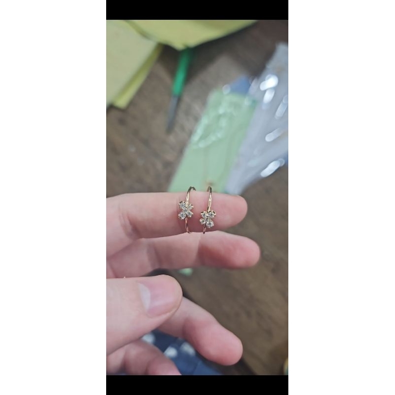 Cincin fashion linea molly kupu emas asli 375 muda murah 14 15 kasual simpel