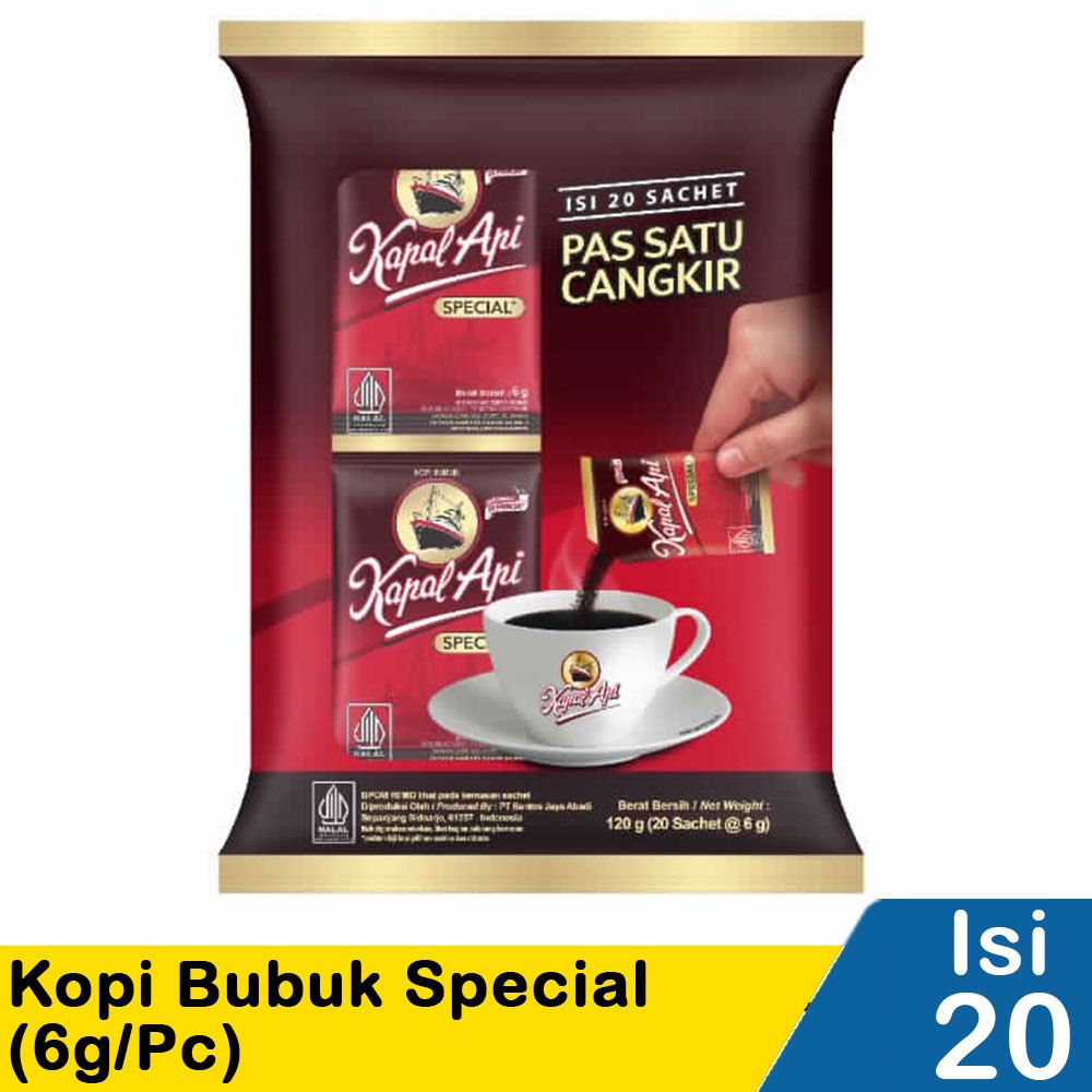 

kapal api kopi bubuk special 20x6gr