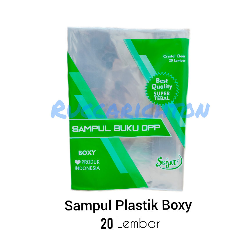 

SAMPUL PLASTIK BUKU BOXY/ PANJANG ( SEJATI)