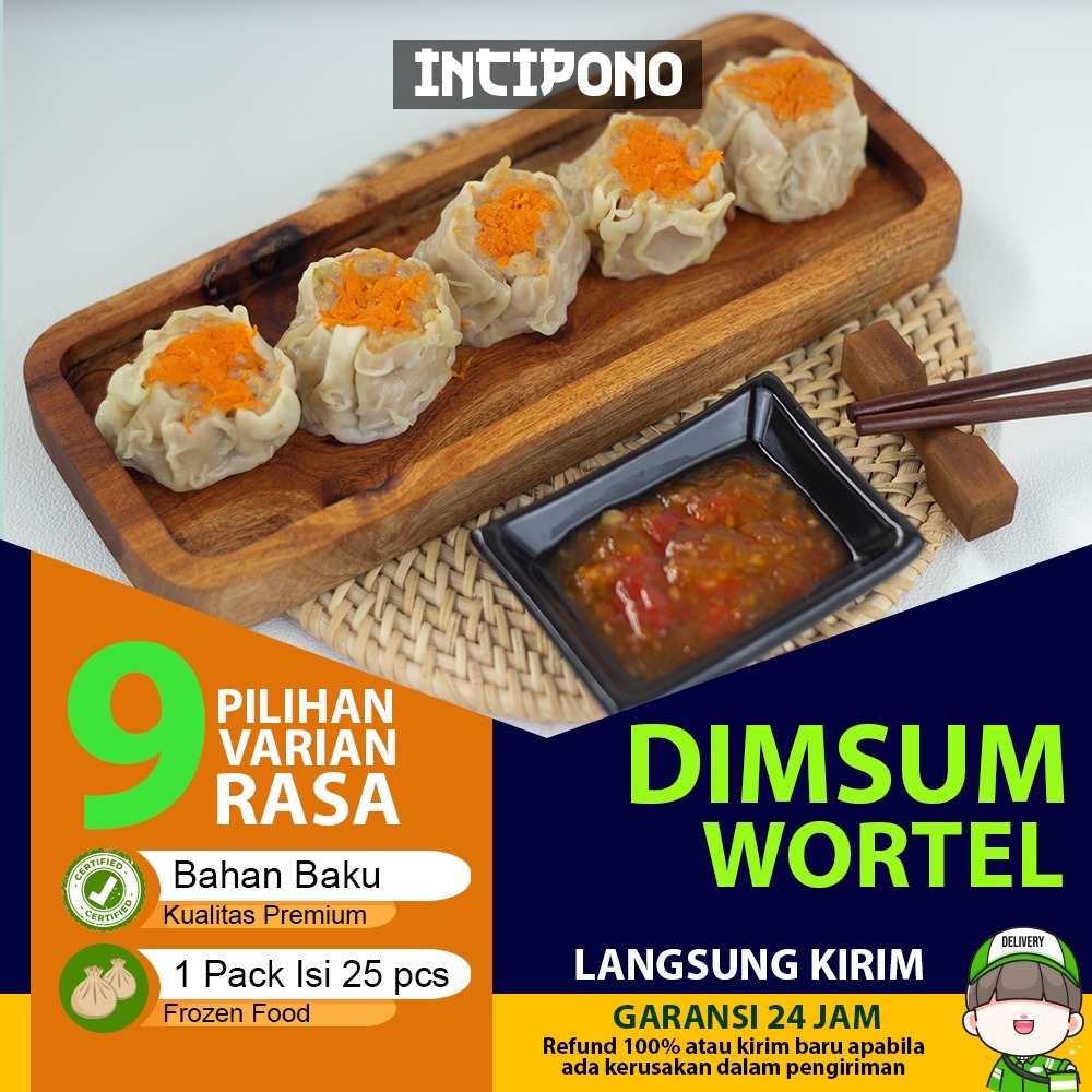 

Incipono Dimsum Wortel Rasa Daging Ayam Siomay Isi 25 Frozen Food Halal Premium Hotel