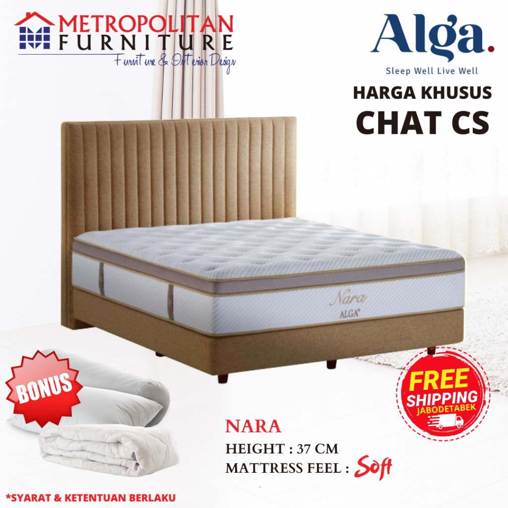 Kasur Springbed Alga Nara Spring bed Matras Set