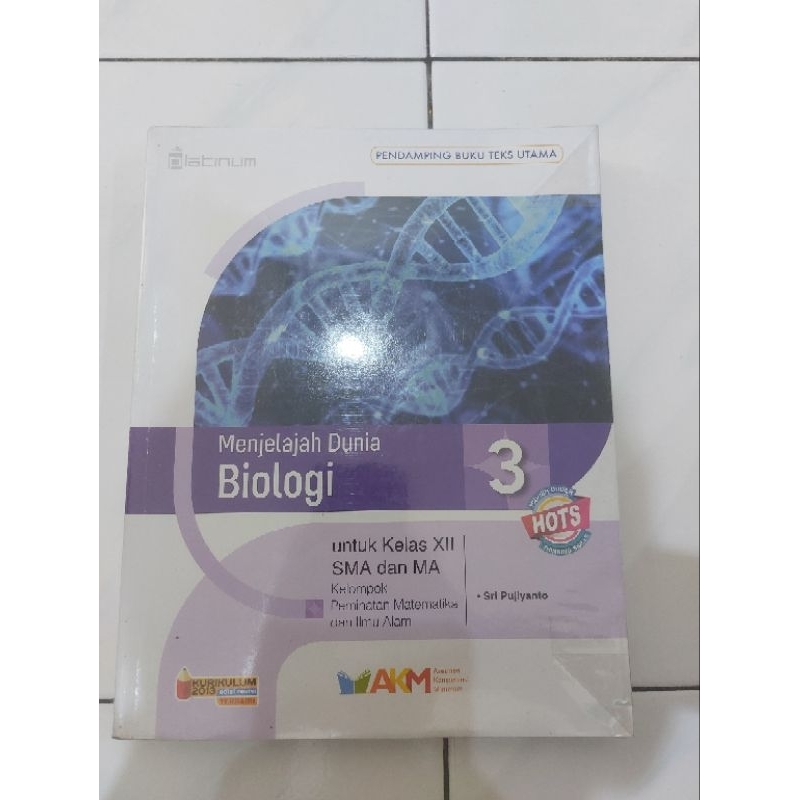 

Buku Biologi Kelas XII Platinum 96% mulus