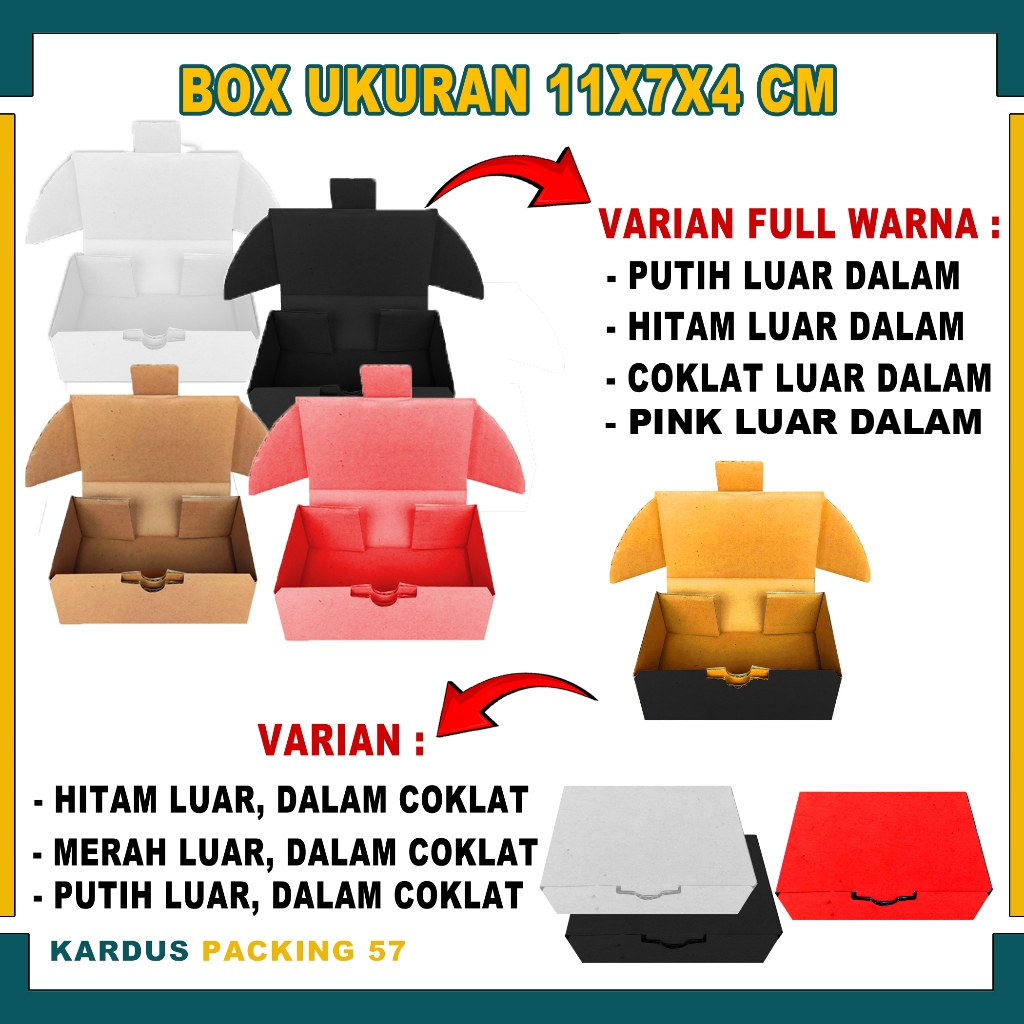 

Box 11x7x4 Cm / Box Parfum / Box Mini / Box Lipat Depan / Kardus Polos