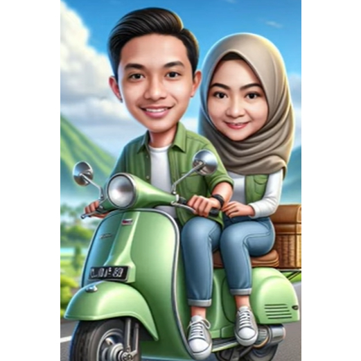 Edit Foto Karikatur 3D
