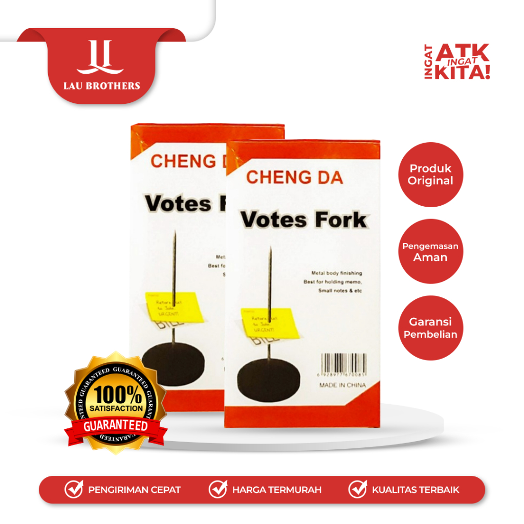 

CHENG DA TUSUKAN BON KERTAS/ VOTES FORK (1PC)