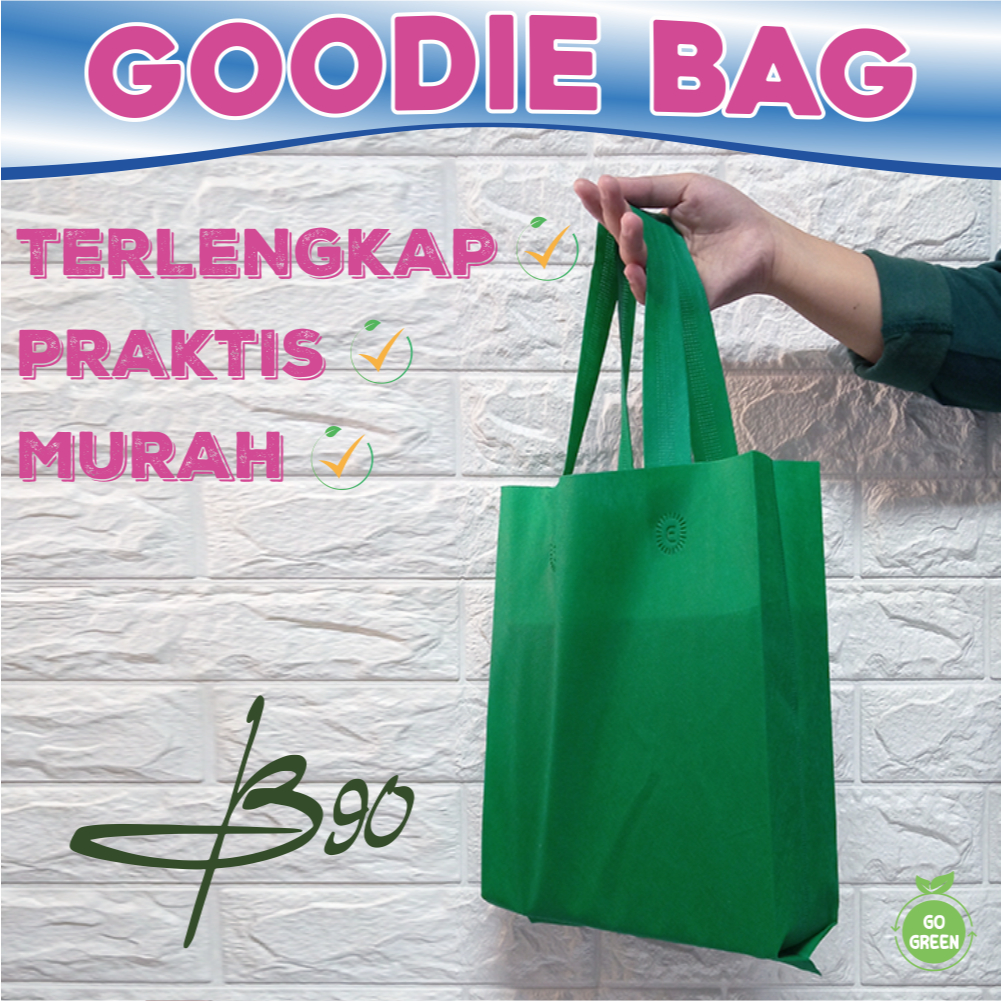 

Tas Spunbond Goodie Bag 25x35x8 cm Goodie Bag Handle Goodie Bag Box Tas Souvenir Tebal