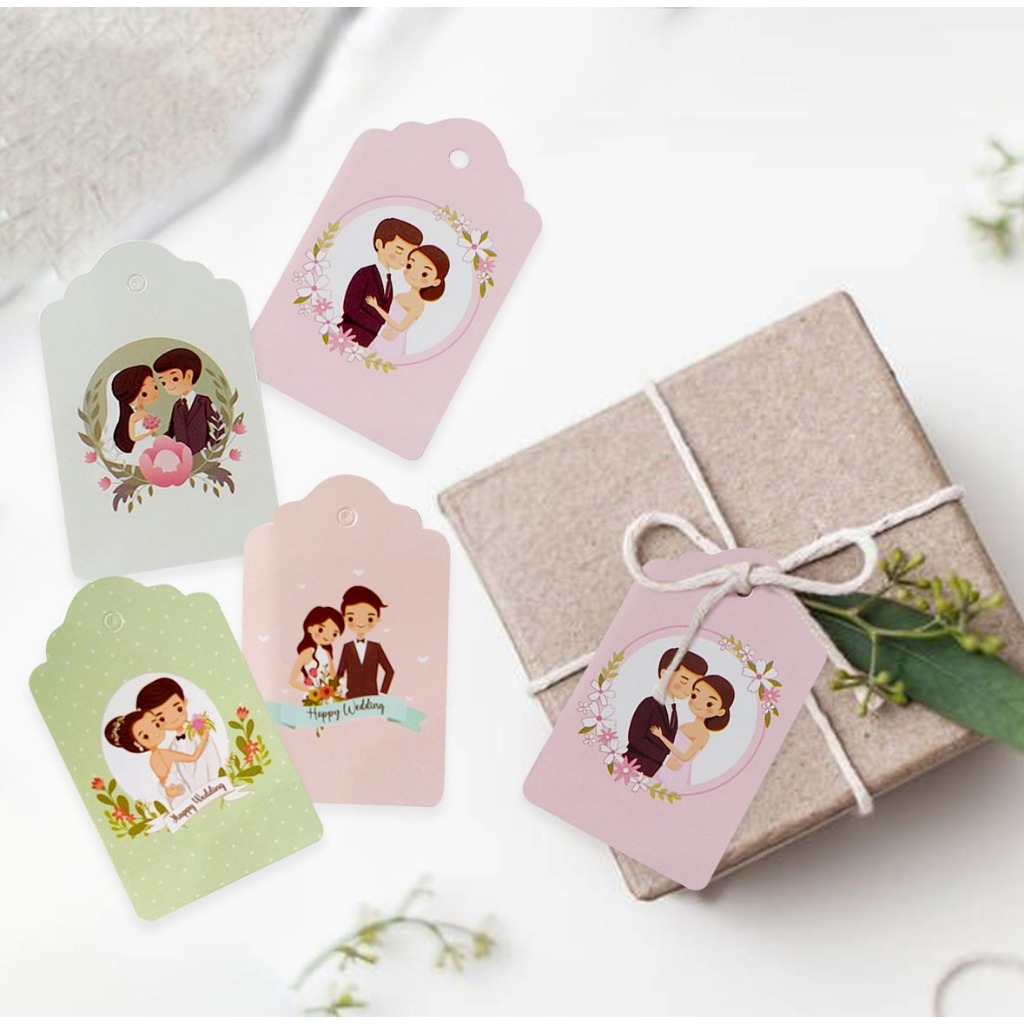 

Hangtag Label 83 | Hangtag Sangjit | Hiasan Toples | Dus | Souvenir Sangjit (1 Pak 10 Pcs)