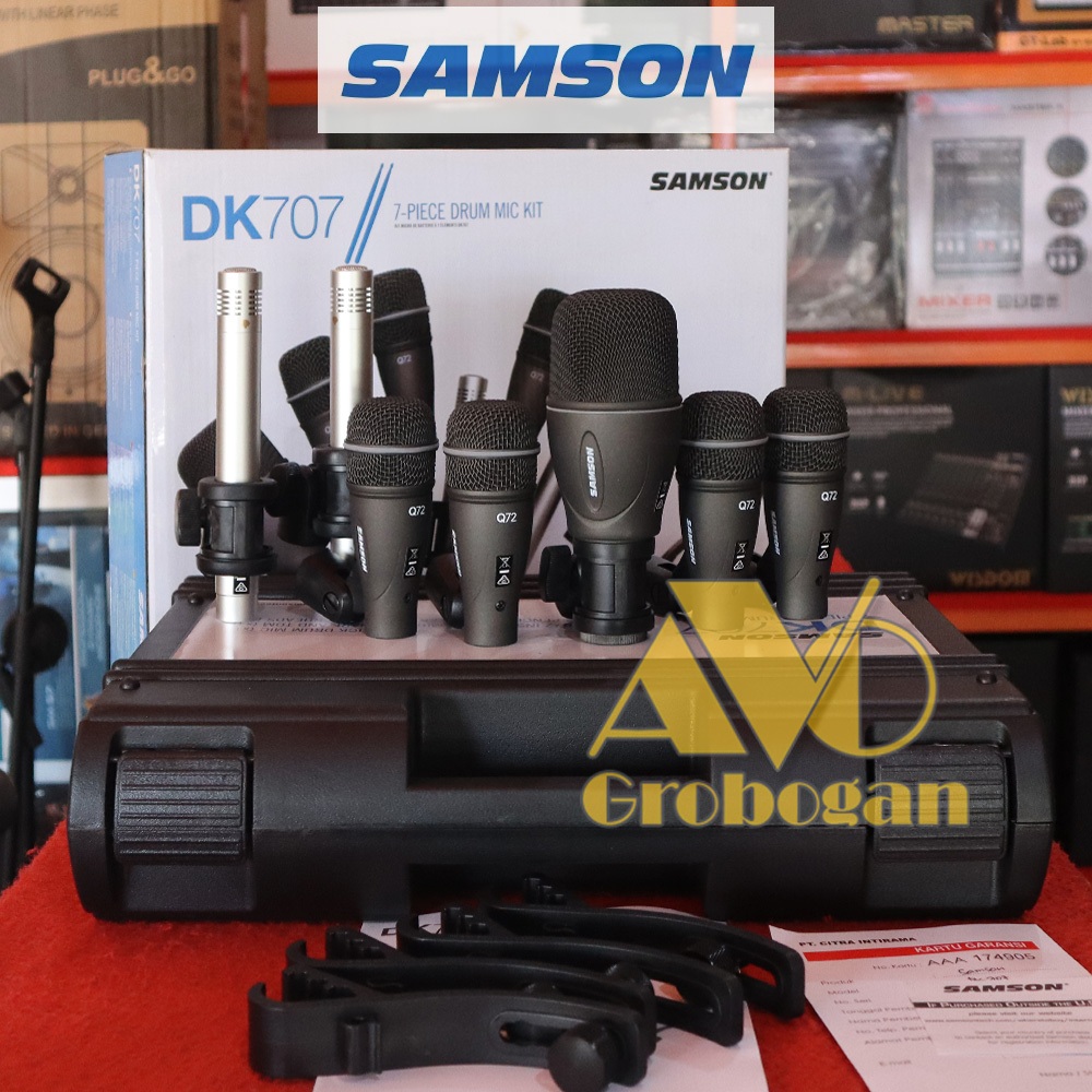Mic Drum Samson DK707 Microphone Drum Kit Mic Drum Set Original