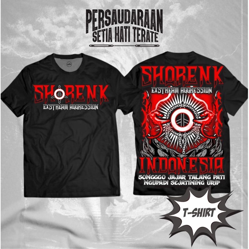 Kaos PSHT Terate Shorenk Indonesia Ekstream Aggression New Design