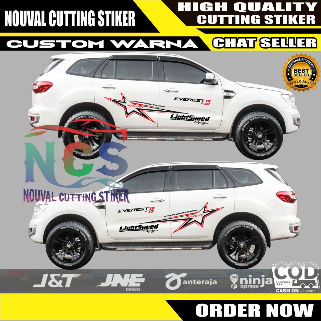 Terbaru Cutting Sticker Everest Stiker Promo Ford Everest