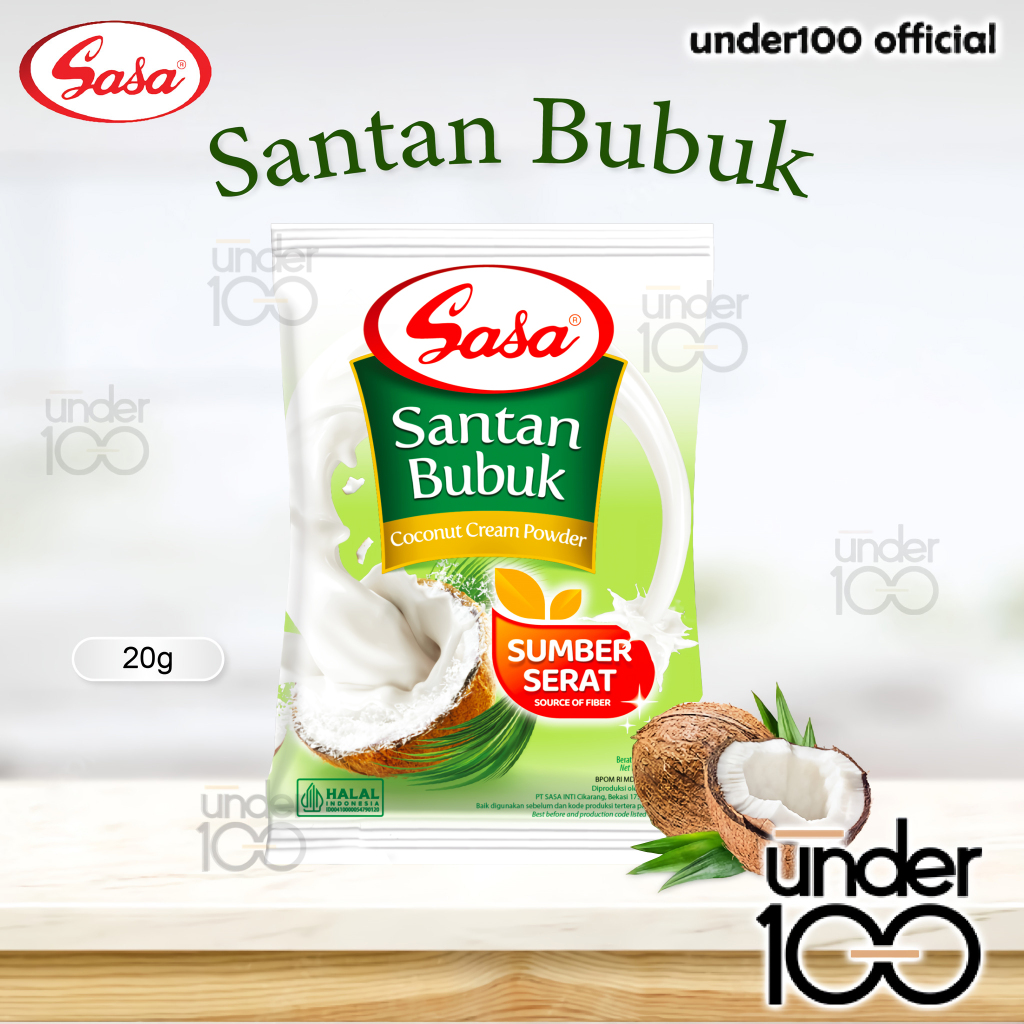 

❤ Under100 ❤ SASA Santan Bubuk 20g Sachet | Coconut Cream Powder | BPOM