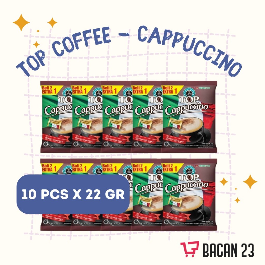 

Top Coffee Cappucino (10pcs x 25 gr) Premium Coffee Blend
