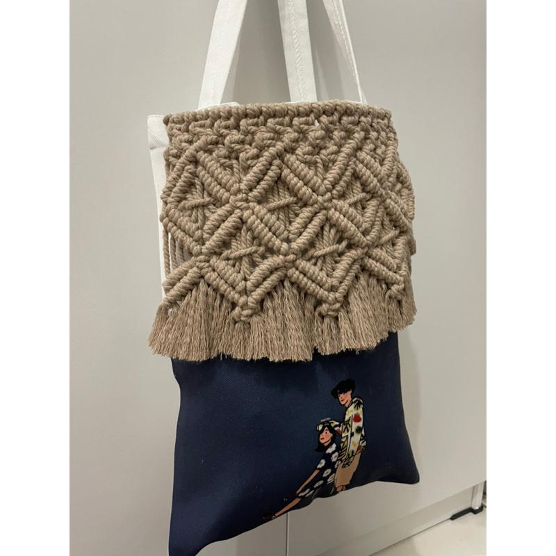 tote bag macrame premium