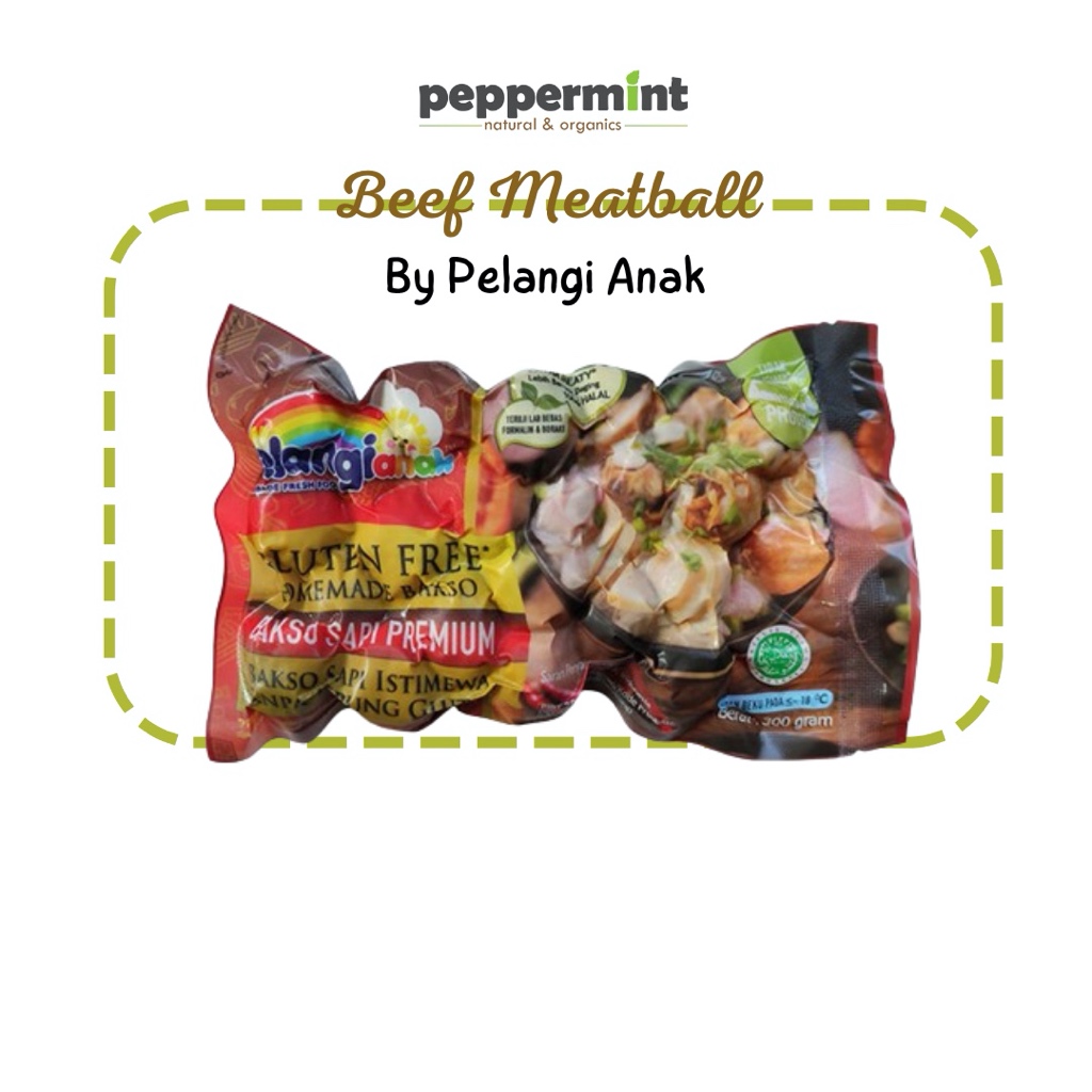 

Pelangi Anak Bakso Premium (300 gr) / Bakso Gluten Free