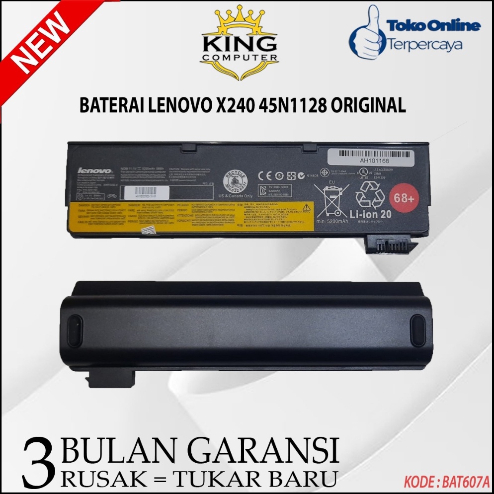 BATERAI LENOVO THINKPAD T24 T45 T45S T46 T46P T47 T44S T55 T56 W55S L45 L45S L46 L47 X24 X25 X26 S44
