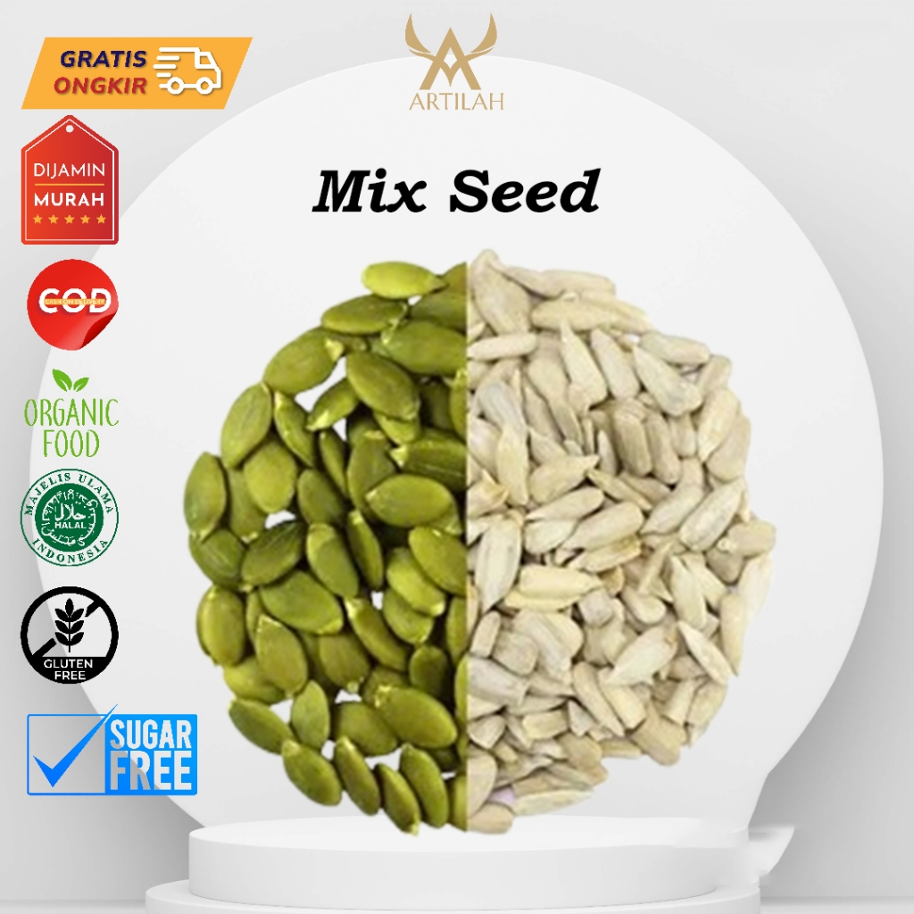 

Roasted Mixed Seeds 100gram (Sunflower Seed & Pumpkin Seed)