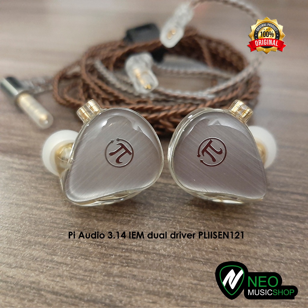 Wave Pi Audio 3.14 IEM dual driver PLIISEN121 in ear monitor - Blue