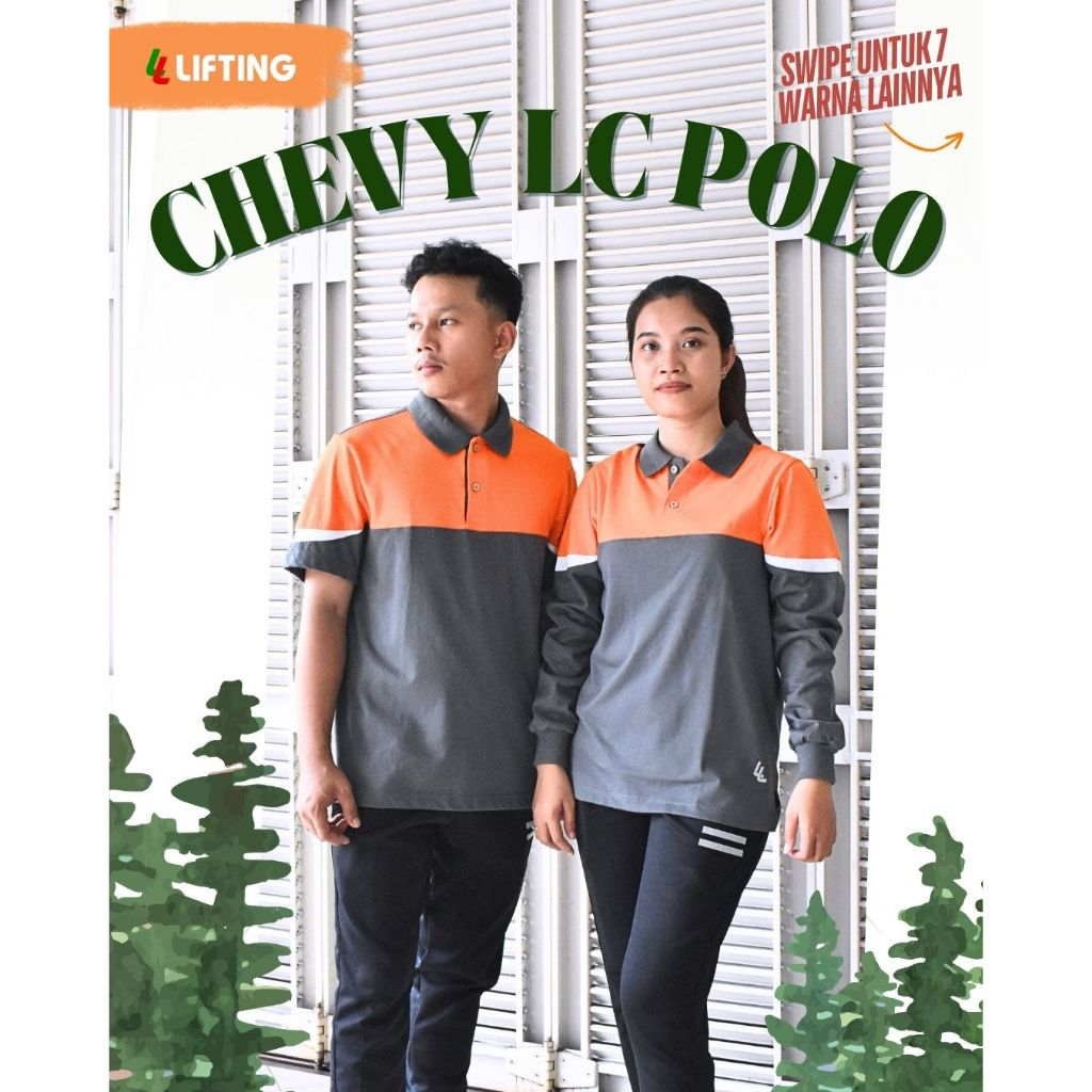 CHEVY LC POLO LIFTING / Kemeja Olahraga Pria Wanita Tenis Tennis Golf Seragaman Seragam Baju Agustus