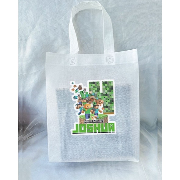 

Mine Craft - Tas Spunbon Custom Tema - Tas Souvenir Ulang Tahun / Goodie Bag Birthday / Tas Snack