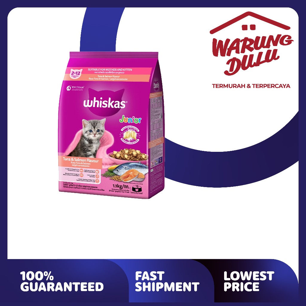 Whiskas Junior Tuna Salmon 1.1kg