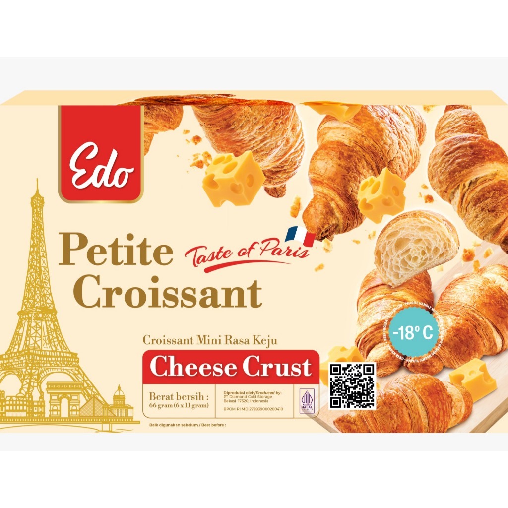 

Edo Petite Croissant Cheese Crust 66 gr