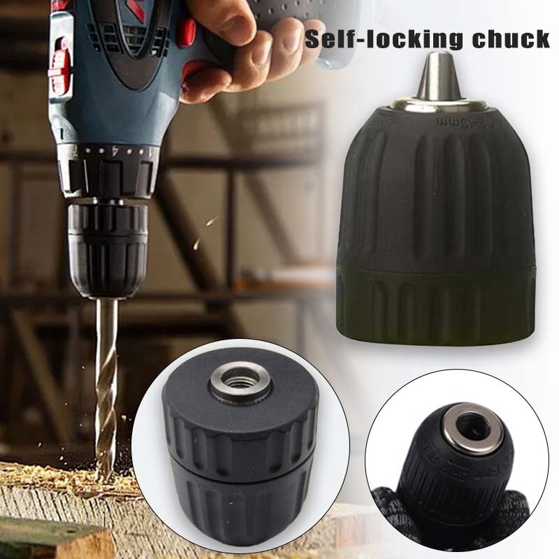 Drill Chuck Keyless  Kepala Bor Kepala Bor Keyless Hand Electric Drill Chuck  0.8- 10cm With Lock Se