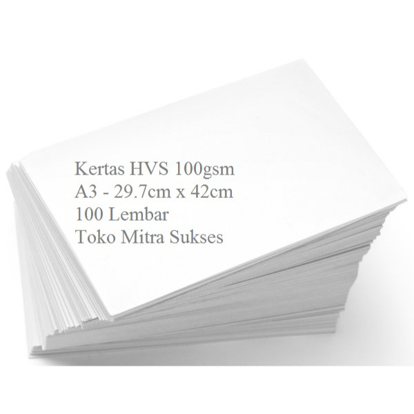 

Kertas HVS 100GSM A3 dan A3+ isi 100 Lembar