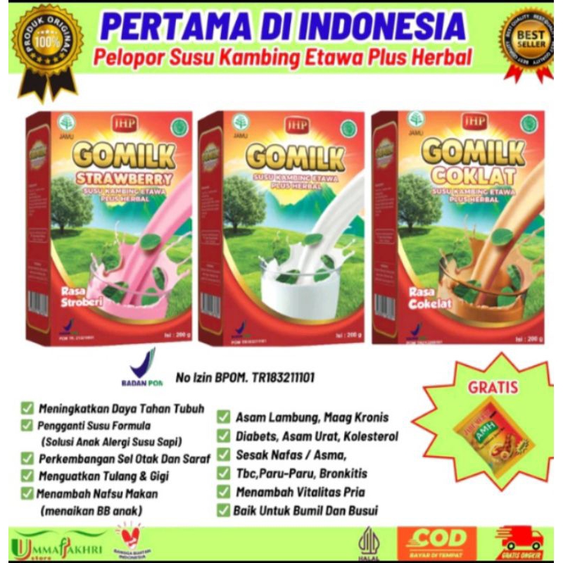 

SUSU Gomilk Kambing etawa plus herbal