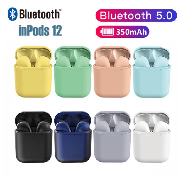 HEADSET BLUETOOTH 12 I12 I7S HEADSET BLUETOTH INPODS 12 i V8K6