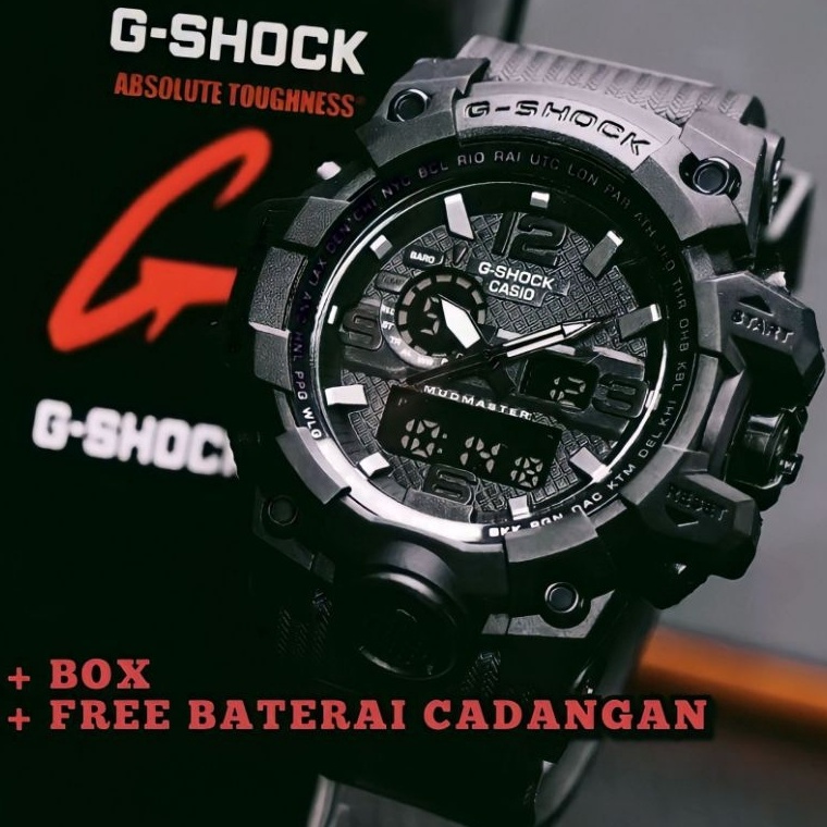 KODE J76L GRADE ORI  JAM TANGAN PRIA GSHOCK DUALTIME GWG1 CASIO  Water Resist GShock G Shock sport J