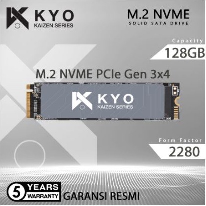 SSD NVME M2 128GB KYO KAIZEN SSD NVMe M2 PCIe Gen3 GARANSI RESMI u G2C5