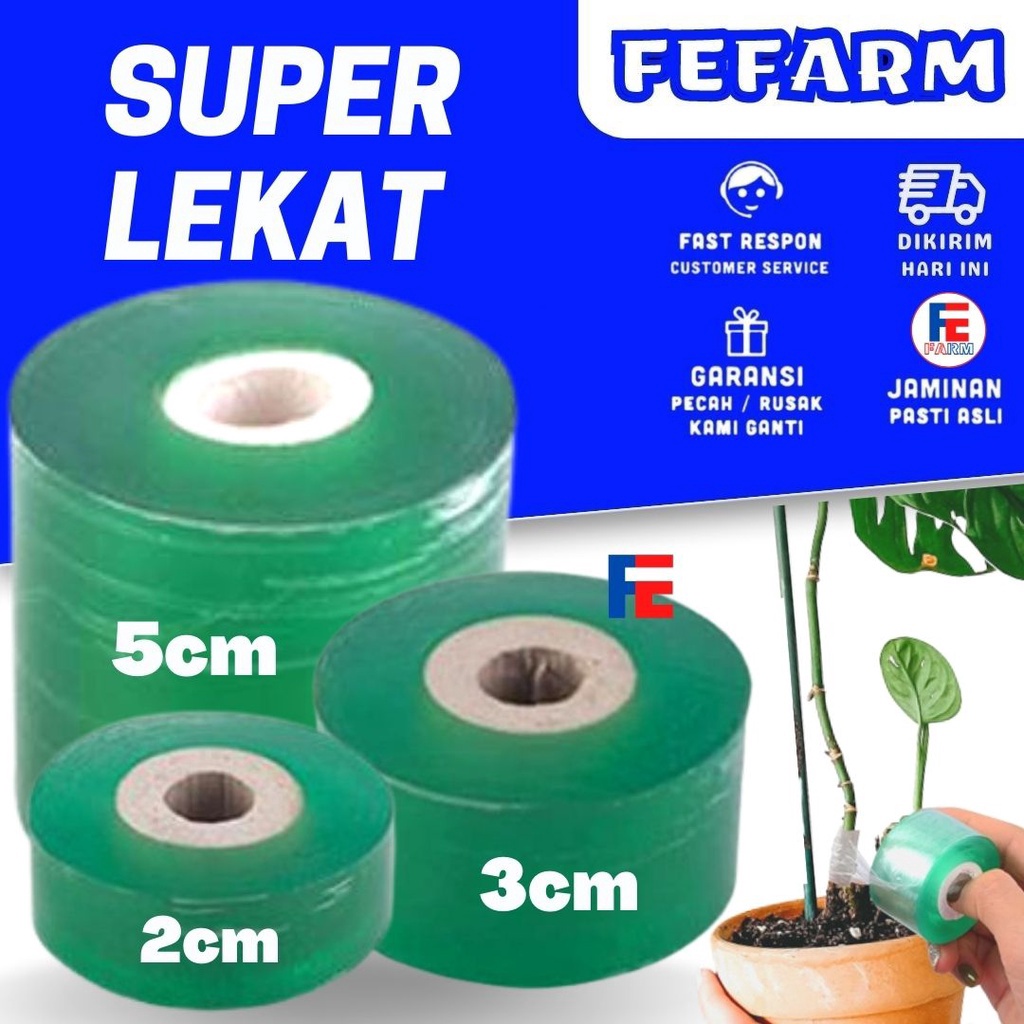 

KUALITAS TERJAMIN Grafting Tape 2cm 3cm 5cm x 1meter Parafilm Plastik Okulasi Polyolefin FEARM