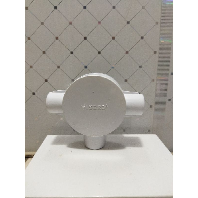 t dus t dos conduit 3 lubang 20mm putih non clipsal
