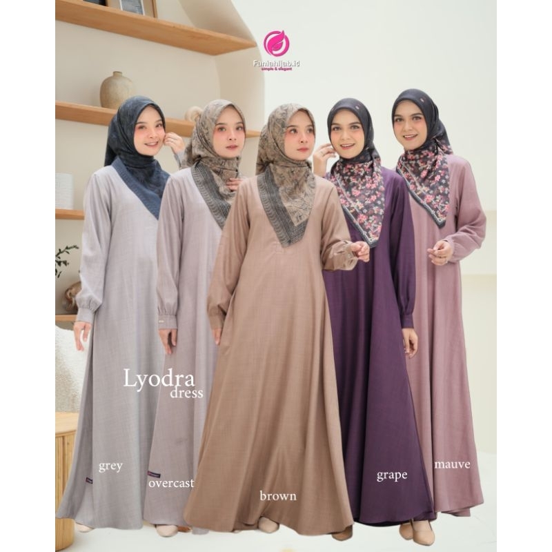 Lyodra dress Gamis Terbaru by Fania Hijab
