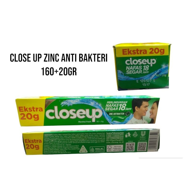 closeup pasta gigi 160g/pasta gigi closeup160+20g/odol closeup/close up