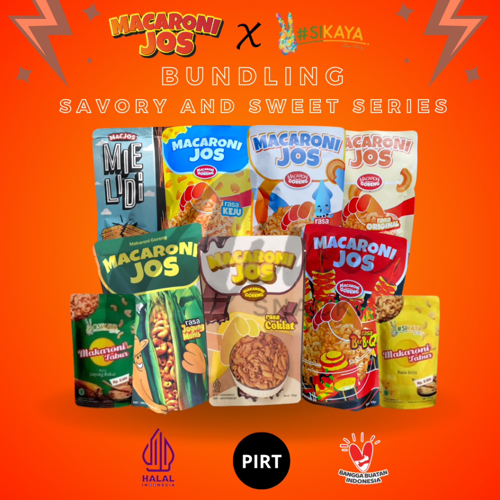 

Macjos & Sikaya | Makaroni Goreng Paket Bundling (Mix Savory & Sweet Series)