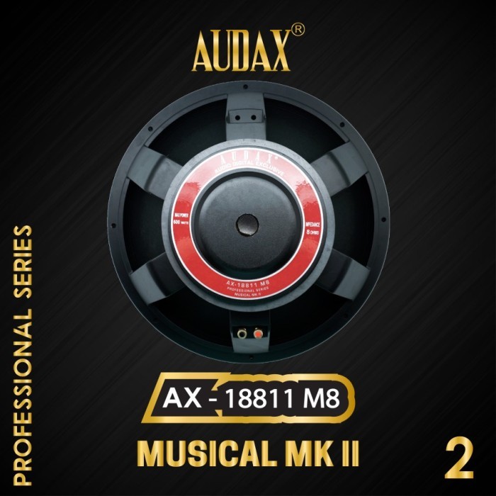 Speaker Subwofer 18″ Audax AX-18811 M8 / AX18811 M8 – Professional Series