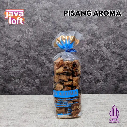 

Pisang Aroma Snack Aladin Cemilan Olahan Keripik Pisang Enak Manis Renyah