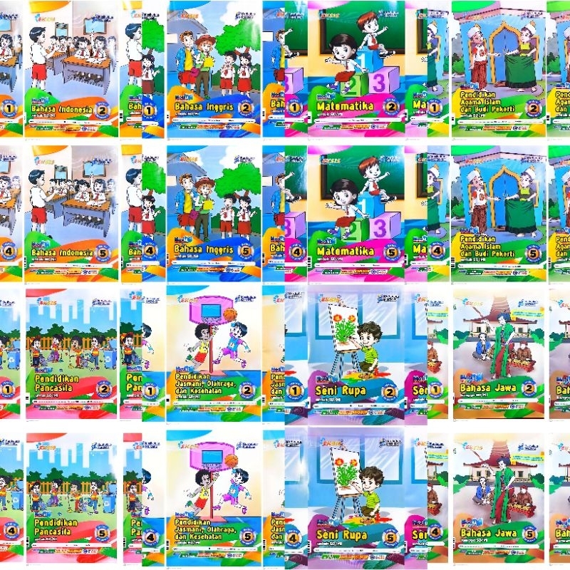 BUKU LKS EKSIS SD MI SEMESTER 1 2024/2025 KELAS 1 2 3 4 5 6 PENDIDIKAN PANCASILA MATEMATIKA BAHASA I