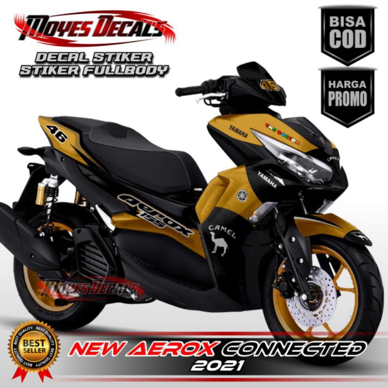 DECAL STIKER ALL NEW AEROX 155 CONNECTED Full Body //Variasi CAMEL Support 2021