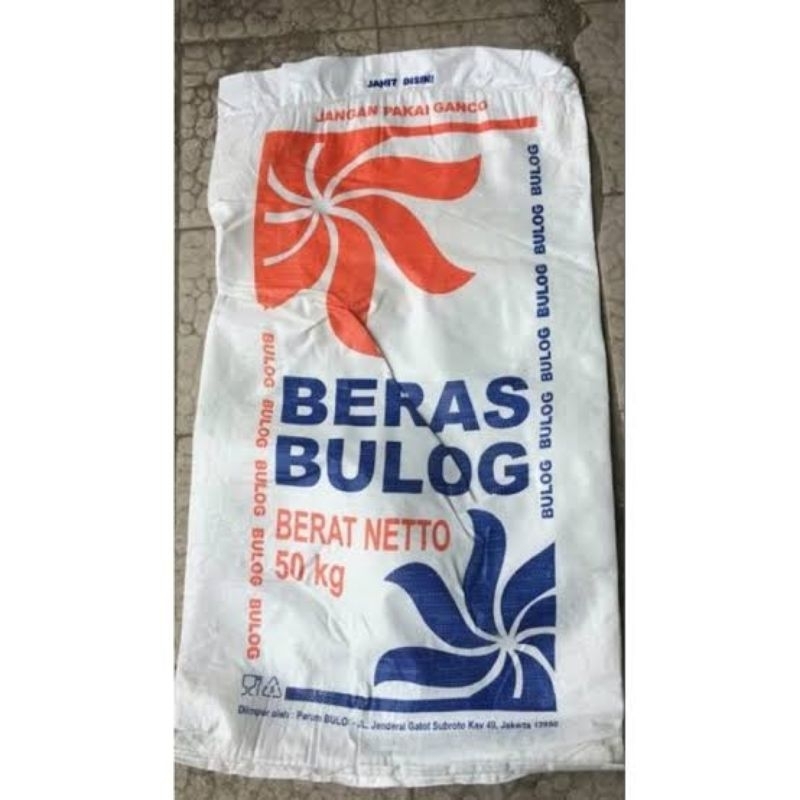 Karung bekas beras bulog 50kg tebal