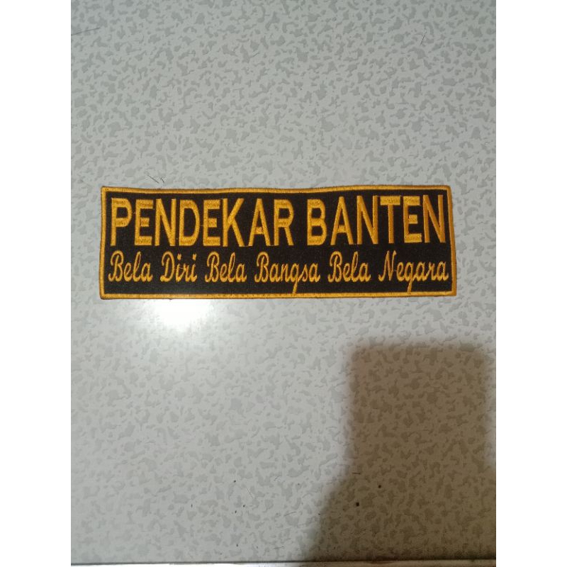 BORDIR PENDEKAR BANTEN BUAT DI BELAKANG