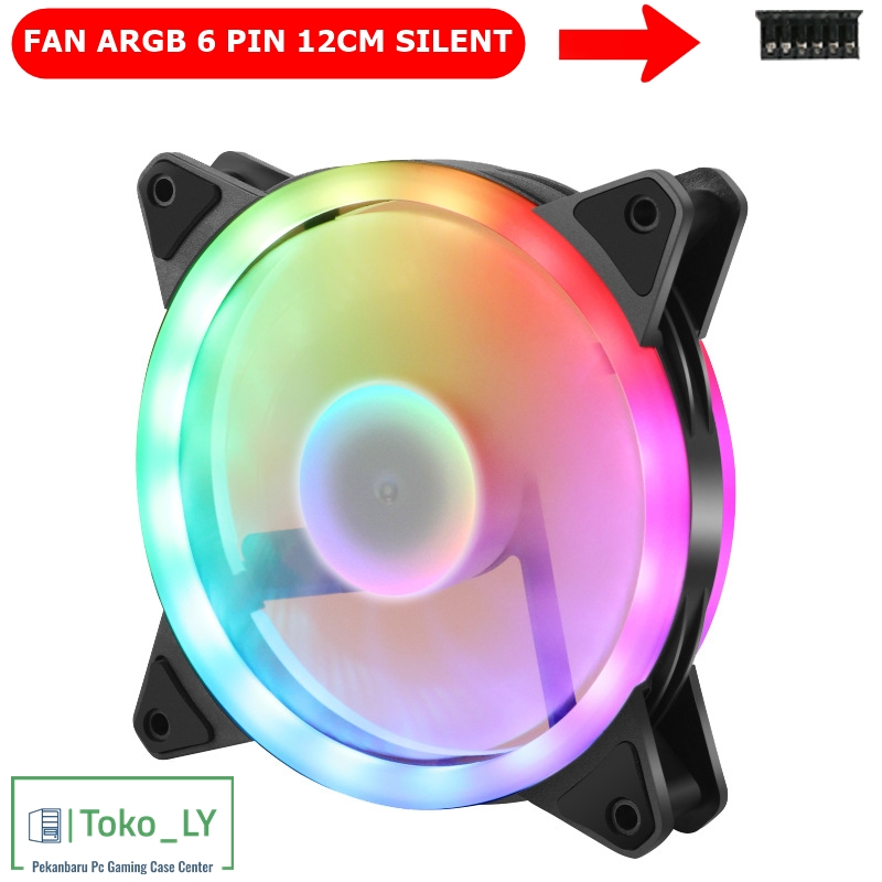 FAN RGB 3 BUAH + 1 CONTROLLER + 1 REMOTE / FAN CASING ARGB / FAN CASE ARGB