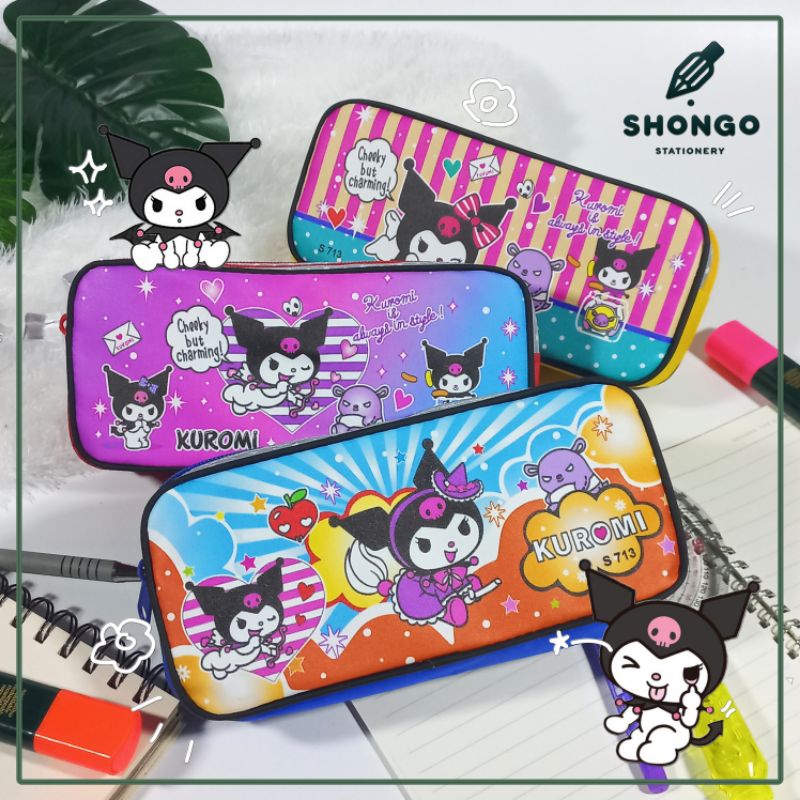 

Pencil Case Zipper Sanrio Kuromi | Tempat Pensil Besar Multifungsi untuk Sekolah dan Anak | S-713