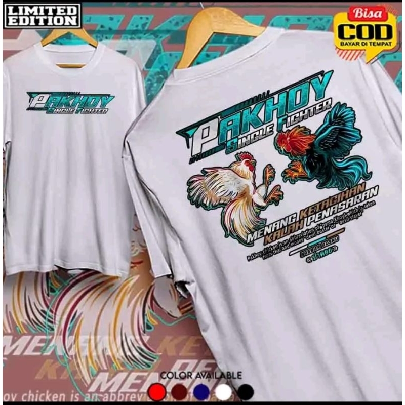Kaos Ayam Petarung Thailand Pama Packoy Bangkok Jago - Baju Ayam Aduan Single Fighter Menang