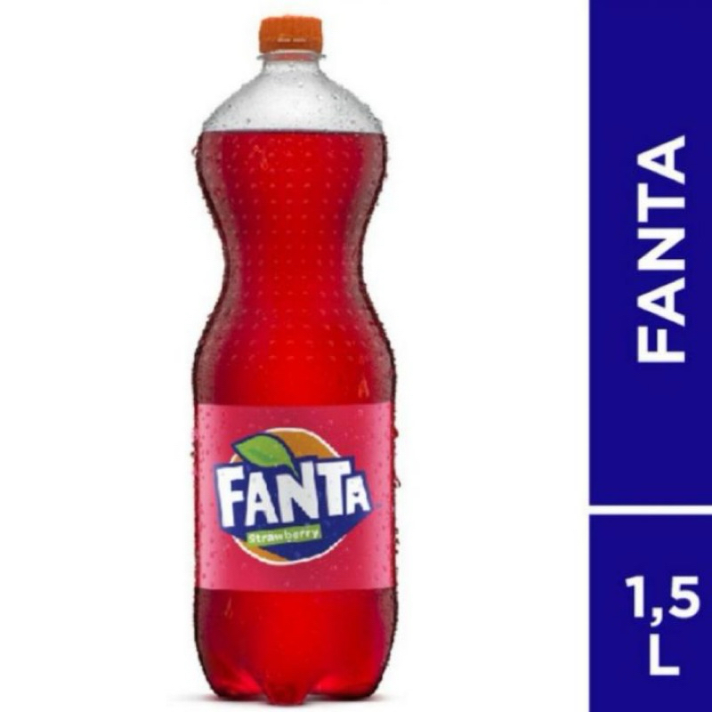 

FANTA STRAWBERRY MINUMAN SODA RASA STROBERI BOTOL 1500 ML MINUMAN SODA MINUMAN INSTAN Fanta strawberry 1.5 L