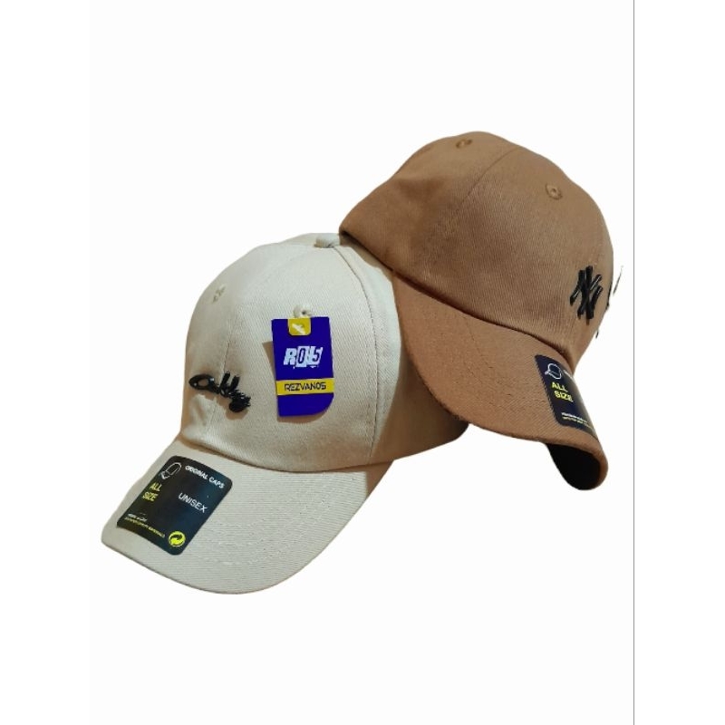 Topi baseball pria/Topi bahan rafel logo pin besi/Topi denim besi cakop