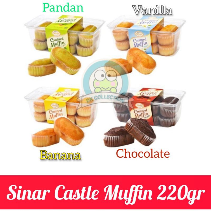 

❀ DK COLLECTION'S ❀ Sinar Castle Muffin Berbagai Rasa/Halal/Roti Lembut/Netto 110 dan 220 gr