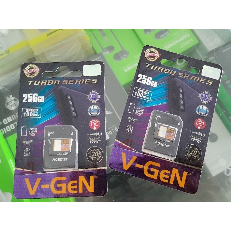MicroSD 256GB Turbo V-GEN Micro 256GB Class 10 V-GEN