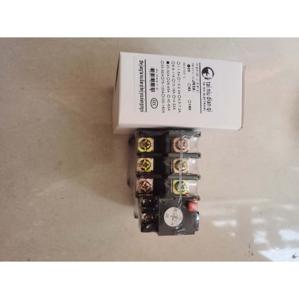 Relay Protector JR36-20 20-32A - Thermal Relay Tai Niu Electrical